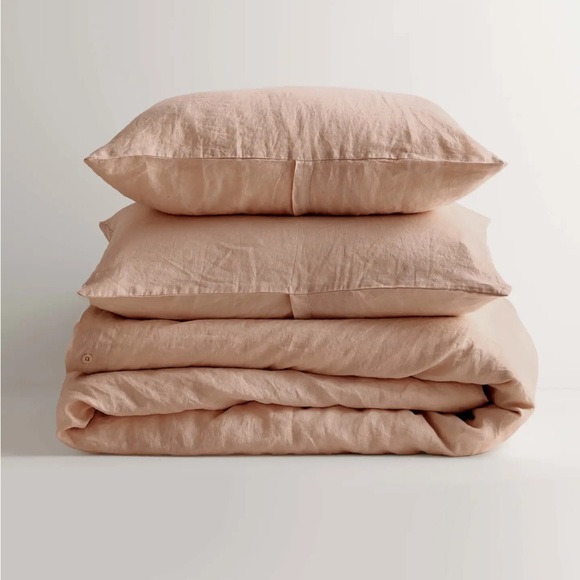 Quince Linen Duvet Cover Queen Desert Sunset - Picture 2 of 6